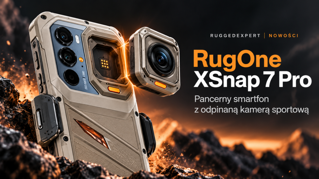RugOne XSnap 7 Pro – pancerny smartfon z odpinaną kamerą sportową. Widzieliśmy go na żywo