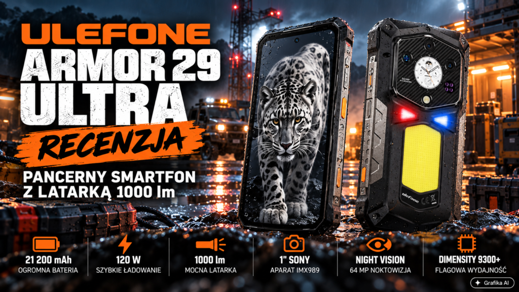 Ulefone Armor 29 Ultra – recenzja. Pancerny flagowiec z baterią 21 200 mAh i aparatem Sony IMX989
